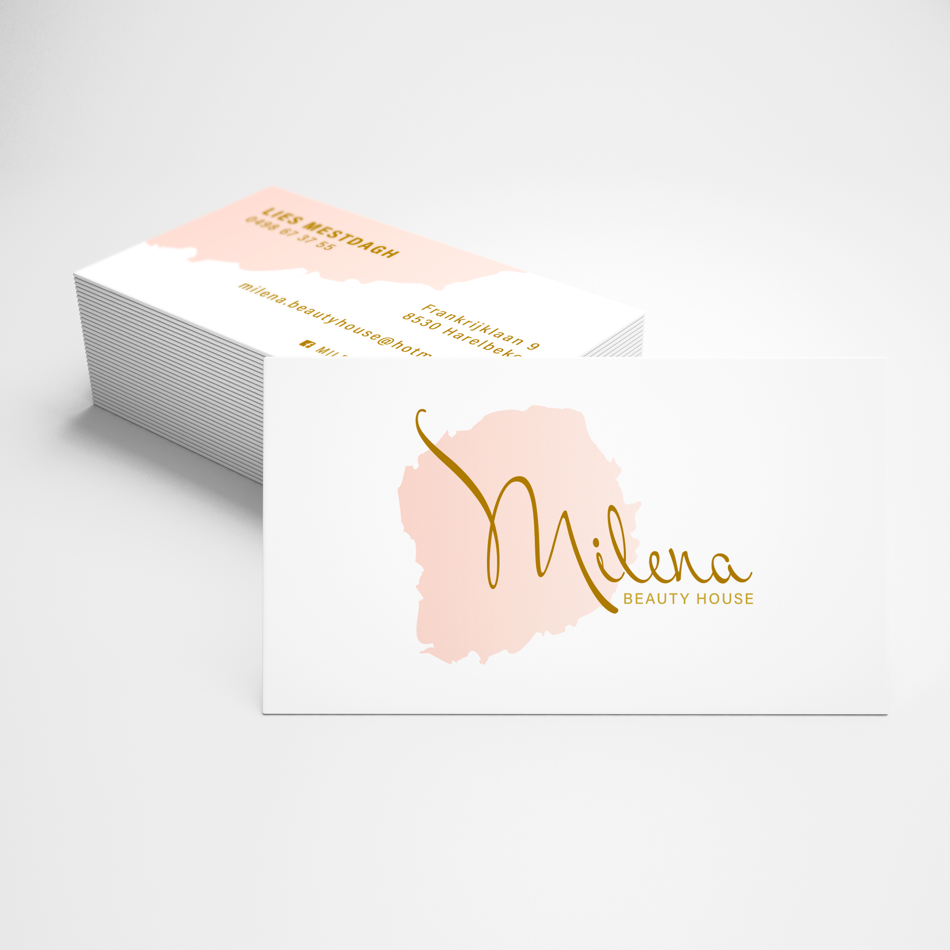 Logo & visitekaartje Milena beauty house