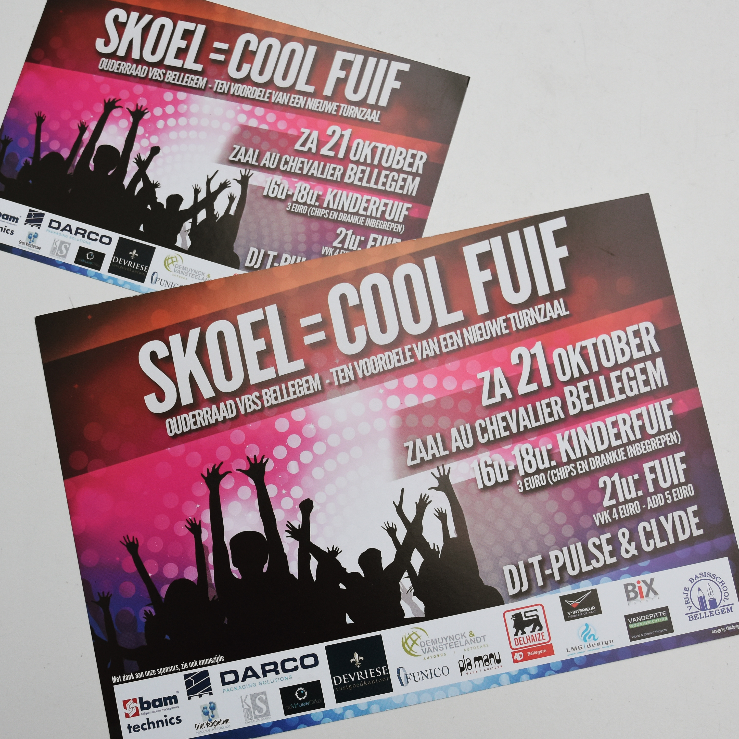 Affiche/flyer Skoel=CoolFuif